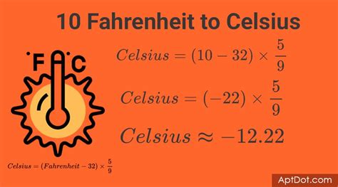 10f to Celsius Converter