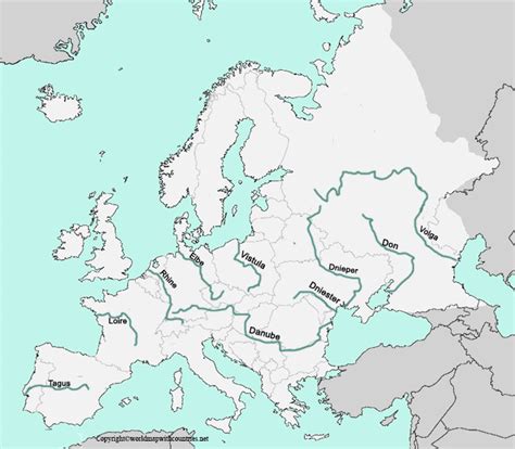 4 Free Labeled Map Of Europe Rivers In Pdf 4 Free Labeled Map Of Europe Rivers In Pdf