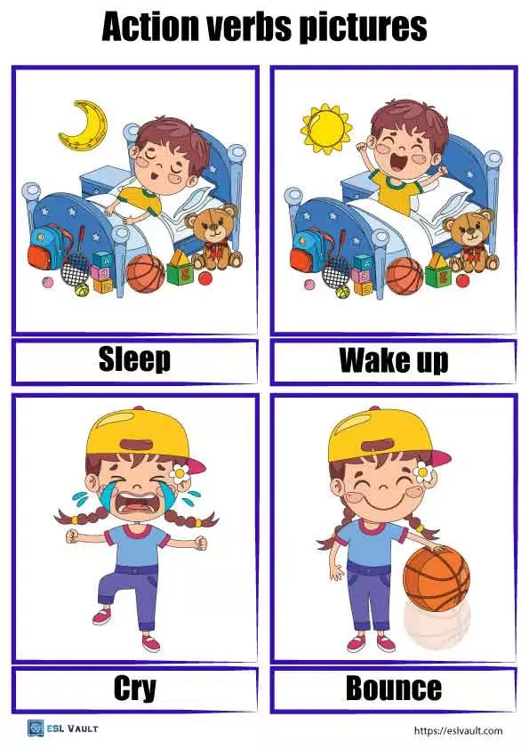 44 Free Printable Action Verbs Pictures Pdf Cards Esl Vault 44 Free Printable Action Verbs Pictures Pdf Cards Esl Vault