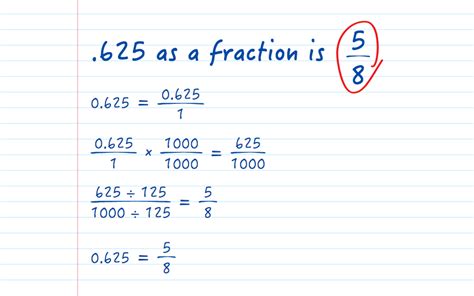 5 Ways.625 as Fraction
