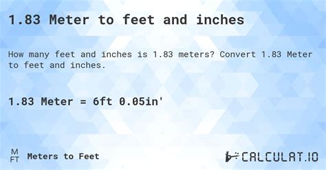 5 Ways 83m to Feet