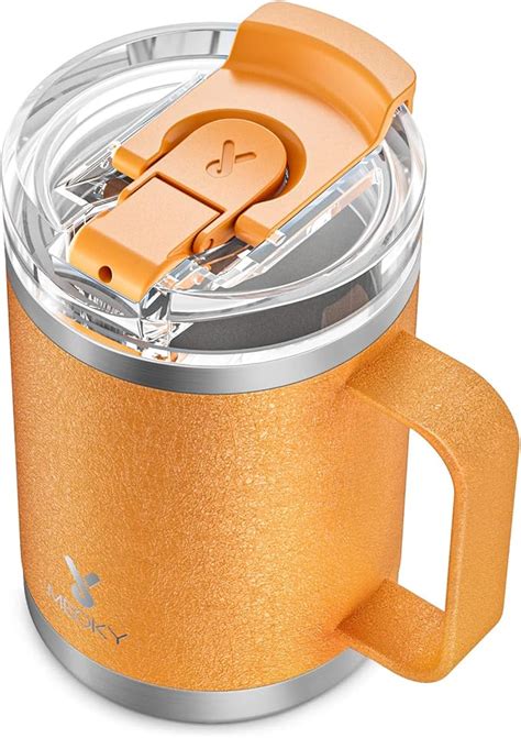 Amazon.com | Meoky 14Oz Insulated Coffee Mug With Lid And Handle, 100% ... Amazon.com | Meoky 14Oz Insulated Coffee Mug With Lid And Handle, 100% ...