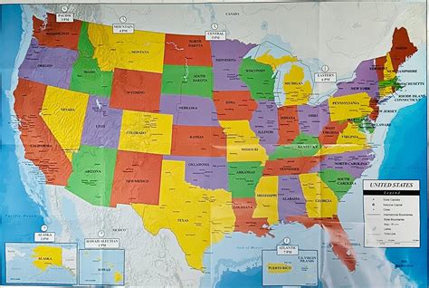 Amazon Com United States Usa Wall Map 39 4 X 27 5 State Capitals Amazon Com United States Usa Wall Map 39 4 X 27 5 State Capitals