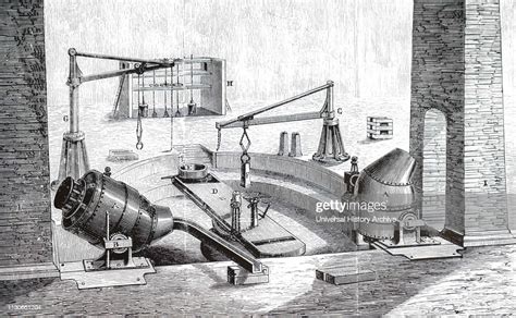 An Engraving Depicting The Bessemer Process For The Mass Production Of An Engraving Depicting The Bessemer Process For The Mass Production Of