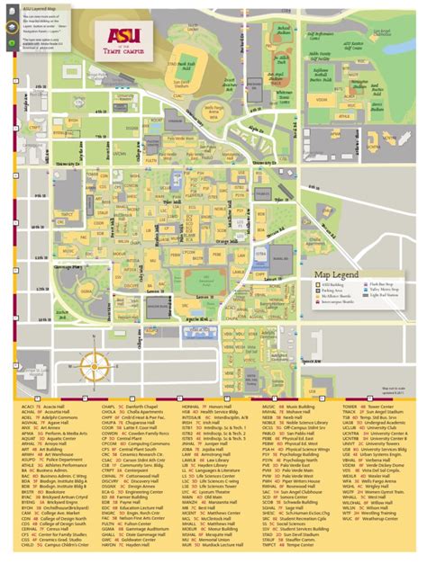 5 ASU Tempe Maps