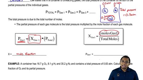 Calculating Total And Partial Pressures And Mole Fractions Youtube Calculating Total And Partial Pressures And Mole Fractions Youtube