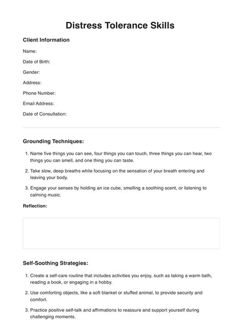 5 Distress Tolerance Skills