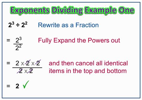 Dividing Exponents Dividing Exponents