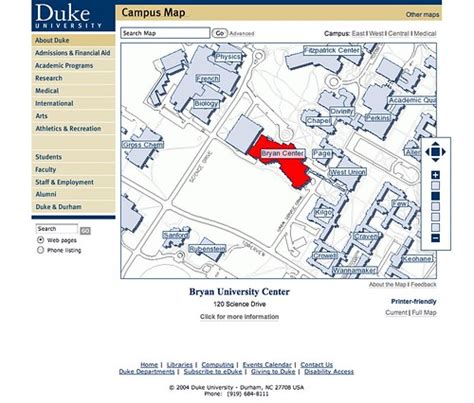 Duke Campus Map Guide