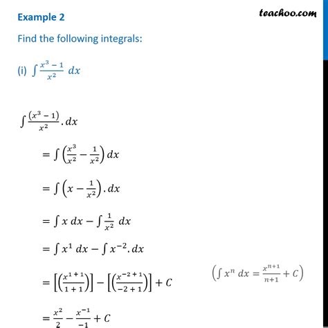 Example 2 I Find Integral X 3 1 X 2 Dx Class 12 Maths