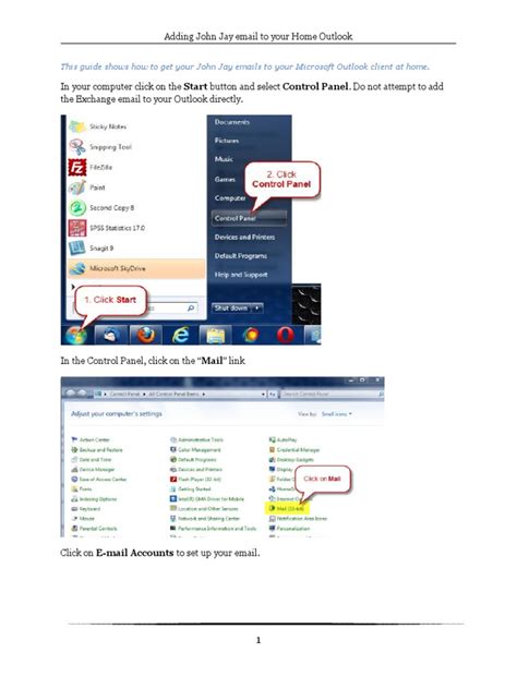 Getting Jjay Email To Ms Outlook At Home Pdf Microsoft Outlook Gmail Getting Jjay Email To Ms Outlook At Home Pdf Microsoft Outlook Gmail