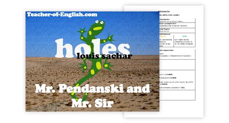 Holes Lesson 6 Mr Pendanski And Mr Sir English Year 6 Holes Lesson 6 Mr Pendanski And Mr Sir English Year 6