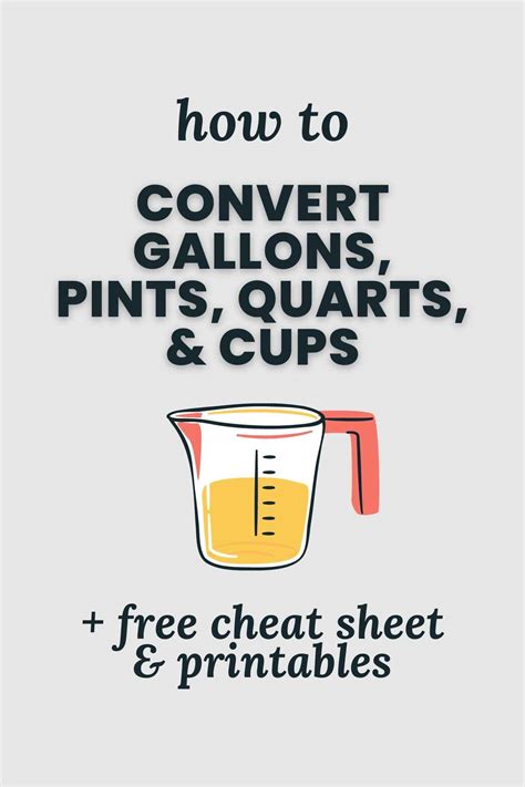 How Many Cups In A Pint Quart Or Gallon Printables Little Sunny How Many Cups In A Pint Quart Or Gallon Printables Little Sunny