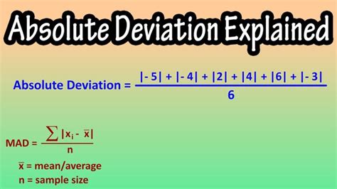 Find Absolute Deviation From Mean Easily
