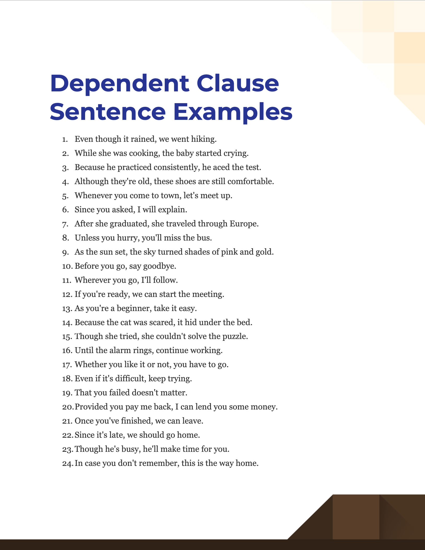 Identify The Clause In Sentence