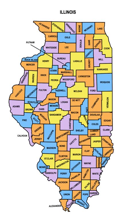 Illinois County Map Editable Printable State County Maps Illinois County Map Editable Printable State County Maps