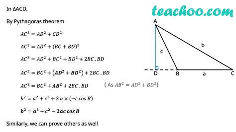 Law Of Cosine Cosine Law With Examples And Proof Teachoo Law Of Cosine Cosine Law With Examples And Proof Teachoo