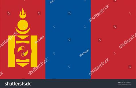 Mongolian Flag Vector Image Mongolian Flag Vector Image