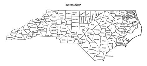 North Carolina County Map Editable Printable State County Maps North Carolina County Map Editable Printable State County Maps
