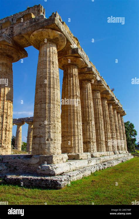 Paestum Greek Poseidonia Temple Of Poseidon Campania Magna Paestum Greek Poseidonia Temple Of Poseidon Campania Magna