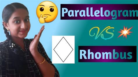 Parallelogram Vs Rhombus Easy Method To Learn The Shapes Youtube Parallelogram Vs Rhombus Easy Method To Learn The Shapes Youtube