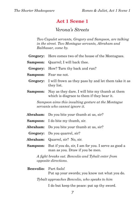 Play Script Romeo And Juliet Play Script Romeo And Juliet