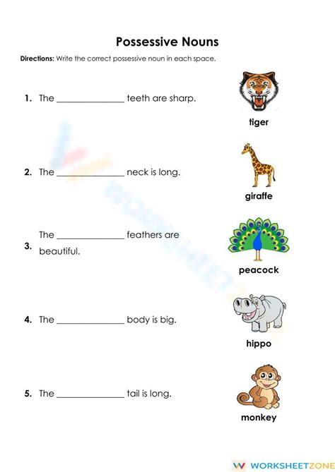 Possessive Nouns Worksheets Worksheets Library Possessive Nouns Worksheets Worksheets Library