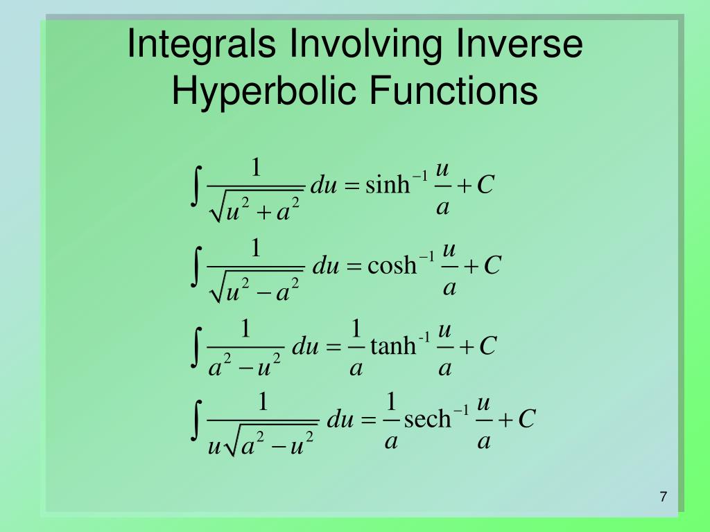 Ppt Integrals Related To Inverse Trig Inverse Hyperbolic Functions Ppt Integrals Related To Inverse Trig Inverse Hyperbolic Functions