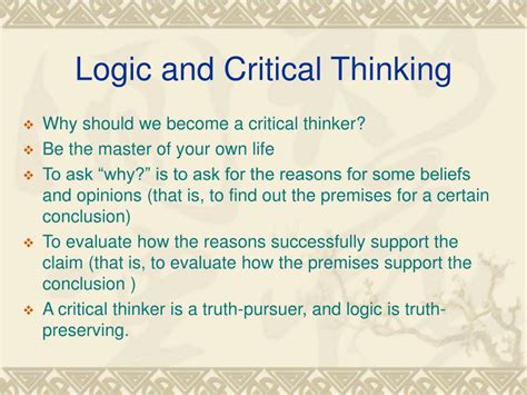 Ppt Logic And Critical Thinking Powerpoint Presentation Free Ppt Logic And Critical Thinking Powerpoint Presentation Free