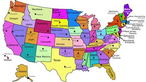 Printable Us Map With States And Capitals Printable Us Map With States And Capitals