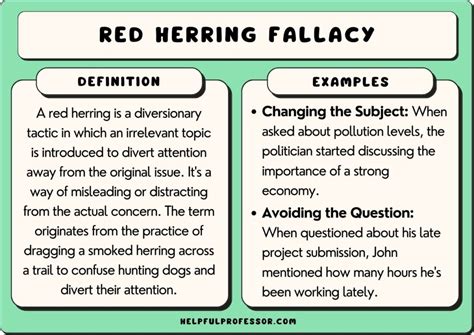Red Herring Fallacy Explained