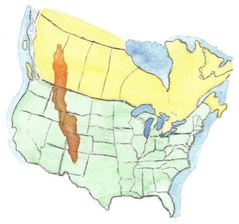 Rocky Mountains Location Map