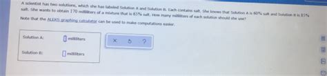 Solved A Scientist Has 0 46 Ml Of A Solution How Would She Convert Solved A Scientist Has 0 46 Ml Of A Solution How Would She Convert