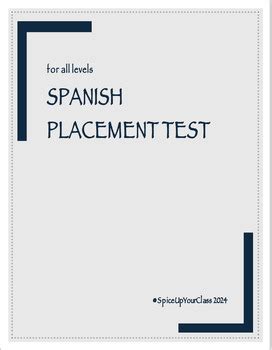 Spanish Placement Test For All Levels By Add Spice To Learning Spanish Placement Test For All Levels By Add Spice To Learning