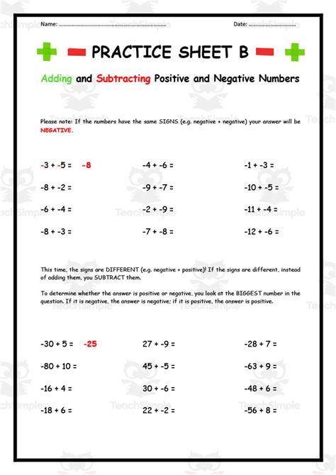 Subtracting Positive and Negative Numbers Made Easy
