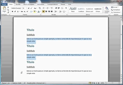 Tips Word 2010 Selecci N Multiple Youtube Tips Word 2010 Selecci N Multiple Youtube
