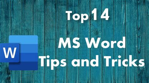 Top 14 Microsoft Word Tips And Tricks Youtube Top 14 Microsoft Word Tips And Tricks Youtube