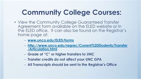 5 Ways UNC Transfer Credit