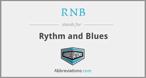 RNB Stands For Rhythm And Blues