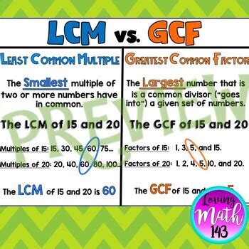 What Is The Greatest Common Factor And Least Common What Is The Greatest Common Factor And Least Common